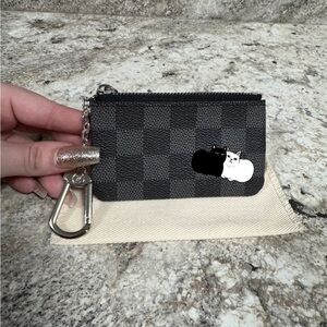 Checkered Key Pouch